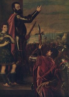 Speech of the Marquis del Vasto c1540, (c1934). Artist: Titian