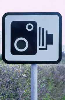 Speed Camera warning sign