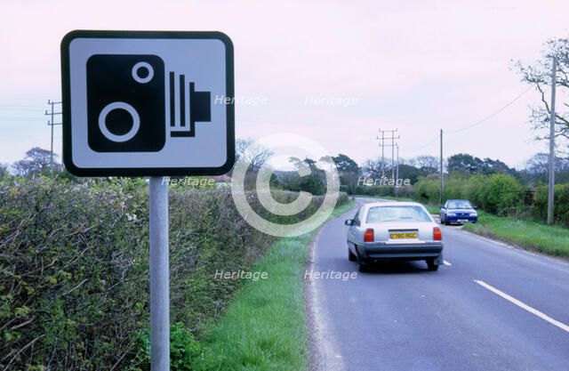 Speed Camera warning sign. Artist: Unknown.