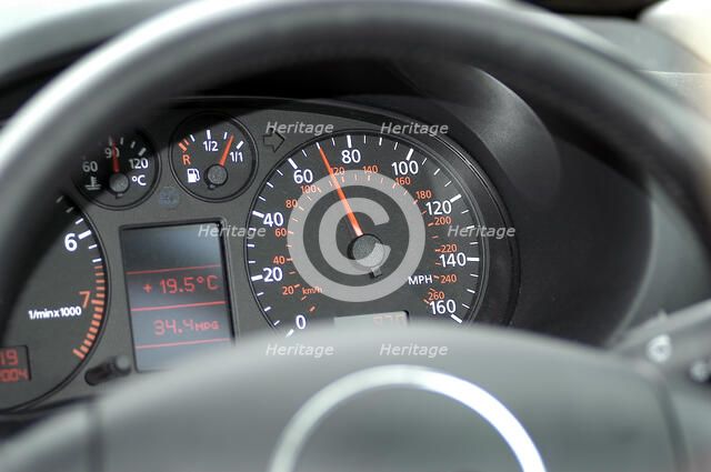 Speedo at 70 mph. Artist: Unknown.