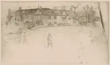 Speke Hall, 1875. Creator: James Abbott McNeill Whistler