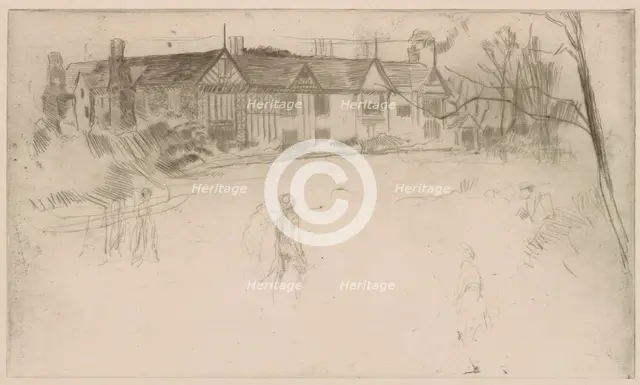 Speke Hall, 1875. Creator: James Abbott McNeill Whistler.