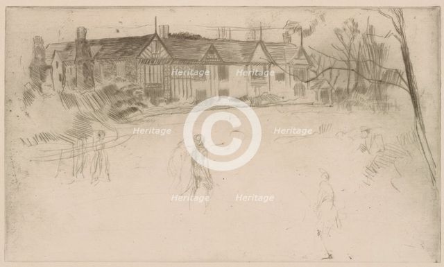 Speke Hall, 1875. Creator: James Abbott McNeill Whistler.