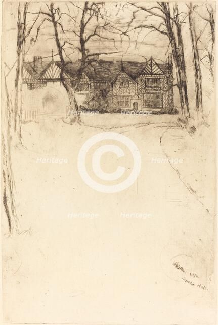 Speke Hall, No.1, 1870. Creator: James Abbott McNeill Whistler.