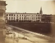 [Spence's Hotel & St. John's Cathedral, Calcutta], 1858-61. Creator: John Constantine Stanley