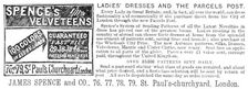 Spence's Velveteens, 1883. Creator: Unknown