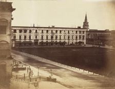[Spence's Hotel & St. John's Cathedral, Calcutta], 1858-61. Creator: John Constantine Stanley
