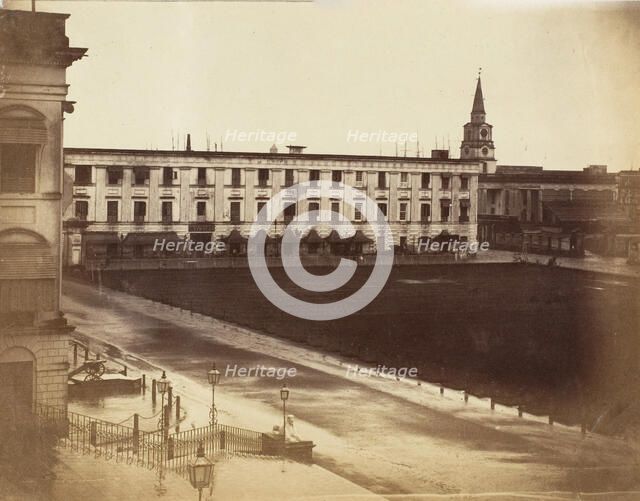 [Spence's Hotel & St. John's Cathedral, Calcutta], 1858-61. Creator: John Constantine Stanley.