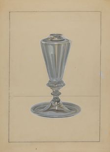 Sperm Oil Lamp, 1935/1942. Creator: John Dana