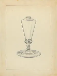 Sperm Oil Lamp, c. 1940. Creator: John Dana