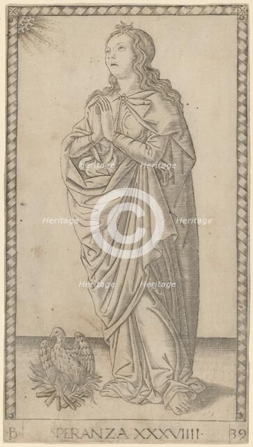 Speranza (Hope), c. 1465. Creator: Master of the E-Series Tarocchi.