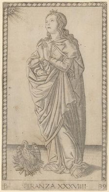 Speranza (Hope), c. 1465. Creator: Master of the E-Series Tarocchi