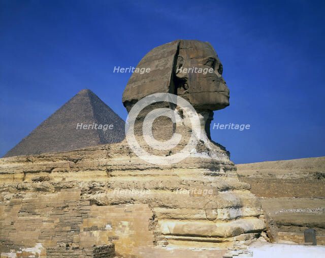 Sphinx, Giza, Egypt, 1984. Creator: Ethel Davies.