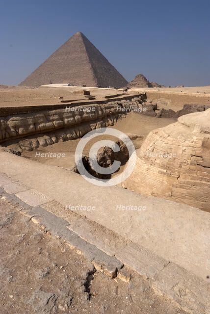Sphinx, Giza, Egypt, 2007. Creator: Ethel Davies.