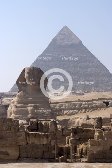 Sphinx, Giza, Egypt, 2007. Creator: Ethel Davies.