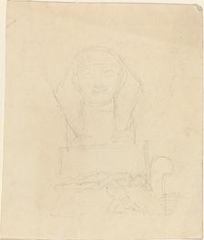 Sphinx with Reclining Figures in Foreground. Creator: John Flaxman