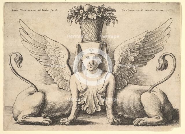Sphinx with Two Bodies, 1652. Creator: Wenceslaus Hollar.