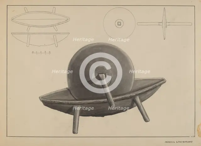 Spice Grinder, c. 1937. Creator: Francis Law Durand.
