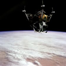 Spider in Earth Orbit, 1969. Creator: David Scott