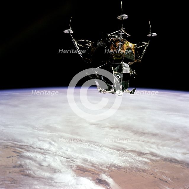 Spider in Earth Orbit, 1969. Creator: David Scott.