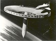 Spider Space Station Concept, 1977. Creator: NASA
