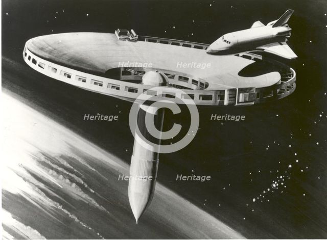 Spider Space Station Concept, 1977. Creator: NASA.