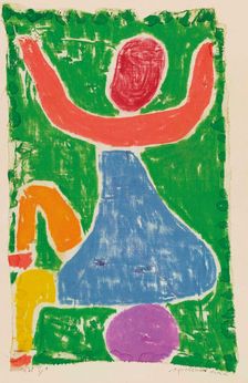 Spielendes Kind (Child playing), 1938. Creator: Klee, Paul (1879-1940)
