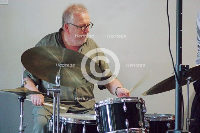 Spike Wells, Splash Point Jazz Club, Eastbourne, East Sussex, 24 July 2019. Creator: Brian O'Connor.