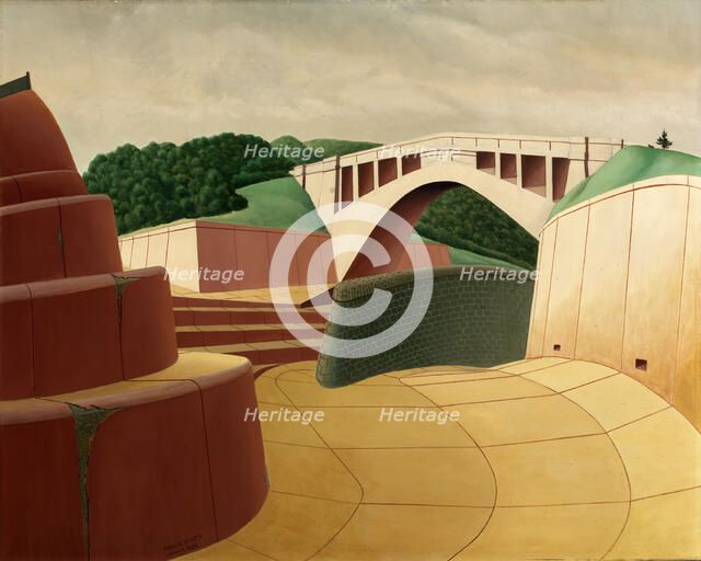 Spillway, Ashokan Dam, 1934. Creator: Arnold Wiltz.