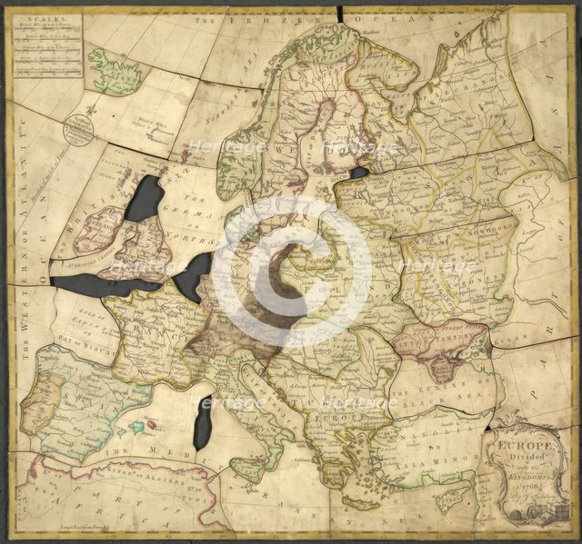Spilsbury jigsaw, 1766. Creator: John Spilsbury.