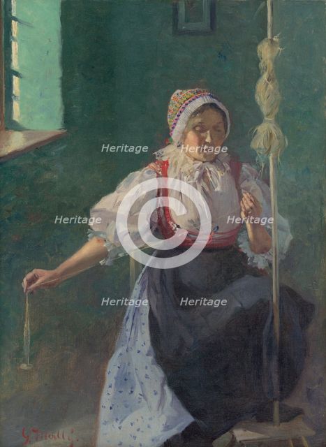 Spinner, 1905. Creator: Gustav Mally.