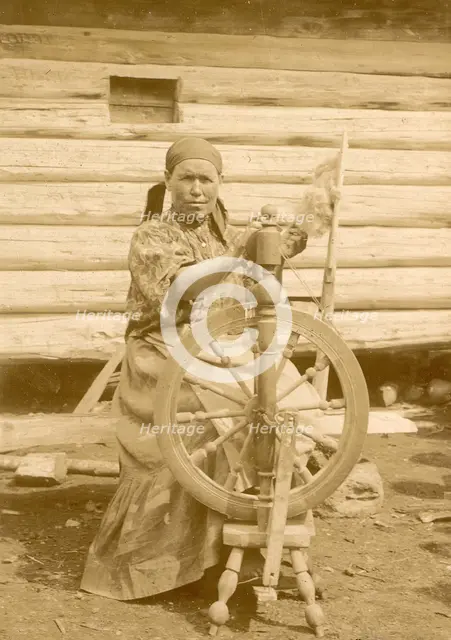 Spinner, 1909. Creator: Nikolai Georgievich Katanaev.