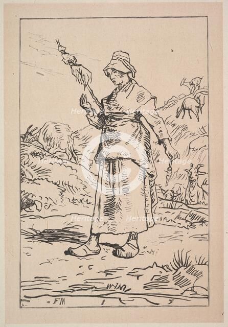 Spinner from the Auvergne, 1830-99. Creator: Unknown.