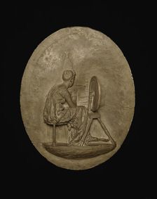 Spinning, Modeled 1882-83, cast c. 1886. Creator: Thomas Eakins