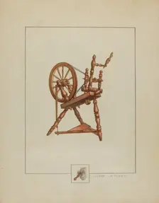 Spinning Wheel, 1935/1942. Creator: Eugene La Foret