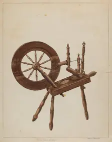 Spinning Wheel, 1935/1942. Creator: Ludmilla Calderon