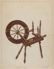 Spinning Wheel, 1935/1942. Creator: Ludmilla Calderon