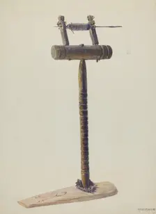 Spinning Wheel, c. 1938. Creator: Maud M Holme