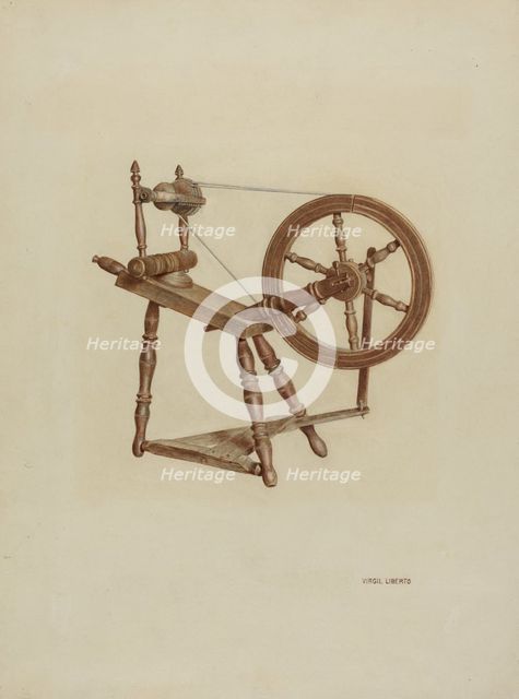 Spinning Wheel, c. 1939. Creator: Virgil A. Liberto.