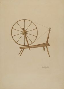 Spinning Wheel, c. 1941. Creator: George V. Vezolles