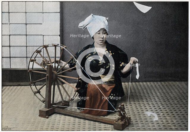 'Spinning Wheel', c1890. Artist: Charles Gillot