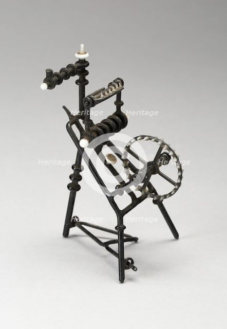 Spinning Wheel, France, 18th century. Creator: Verres de Nevers.