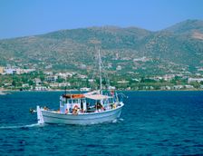 Spinalonga Cruise, Aghios Nikolasos, Crete, Greece. Creator: Peter Thompson