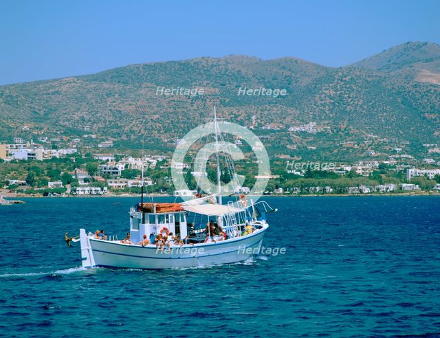 Spinalonga Cruise, Aghios Nikolasos, Crete, Greece. Creator: Peter Thompson.