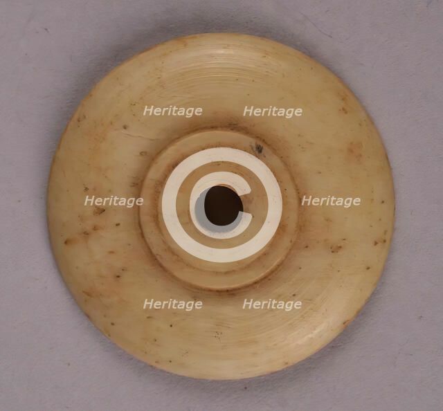 Spindle Whorl, Iran, 9th-10th century. Creator: Unknown.