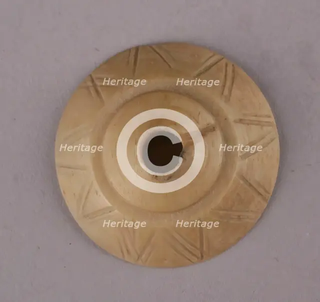 Spindle Whorl, Iran, 9th-10th century. Creator: Unknown.