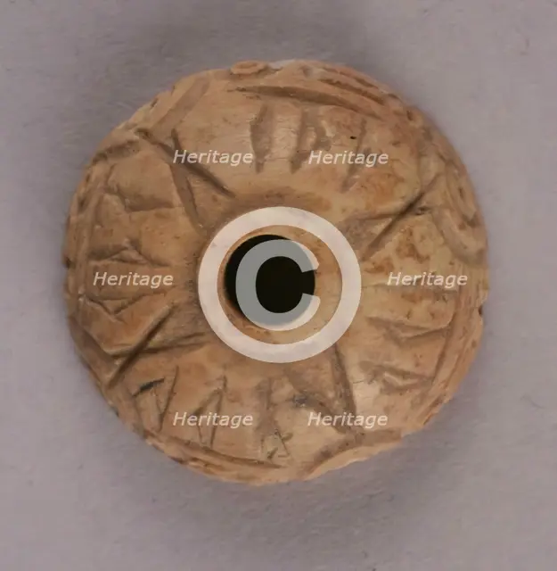Spindle Whorl, Iran, 9th-10th century. Creator: Unknown.