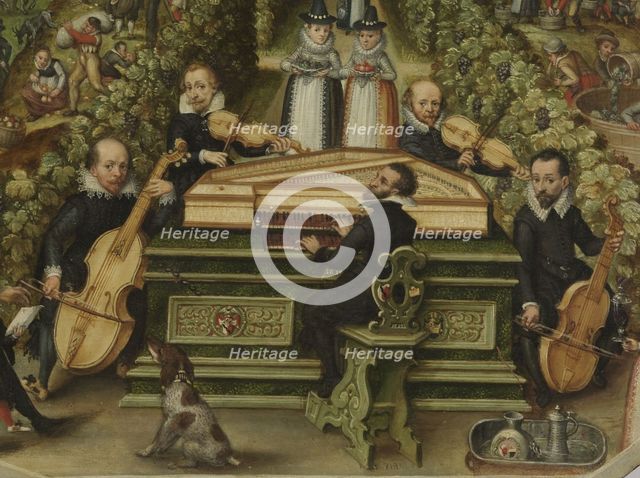 Spinet lid of Lucas Friedrich Behaim von Schwartzbach, 1619. Artist: Anonymous  