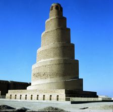Spiral minaret called El-Malwya (50m high), belonging to the Friday Mosque of Samarra in Iraq