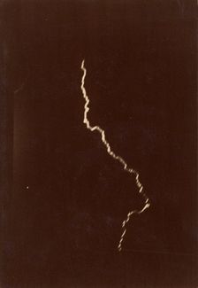 [Spiral of Lightning in a Thunderstorm], May 12, 1886. Creator: Charles Moussette